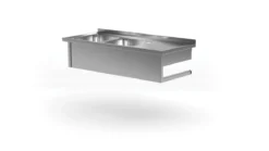 Edelstahl Gastro-Handwaschbecken Mit 2 Spülbecken (rechts) & Arbeitsfläche | AISI 430 Qualität | HxBxT 30x160x70 12 Edelstahl Gastro-Handwaschbecken Mit 2 Spülbecken (rechts) & Arbeitsfläche | AISI 430 Qualität | HxBxT 30x160x70 -Wenko Verkäufe 02453a7e cab8 4d88 9ba7 47857498ef56 13