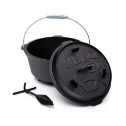 BBQ-Nerd© Dutch Oven "Professional" 7,3L Mit Füßen | Bereits Eingebrannt | Gusseisen Feuertopf Mit Deckel Und Integr. Bratpfanne und Deckelheber -Wenko Verkäufe 026bc358 8b09 4c4c a040 74e5fa5df2af 3