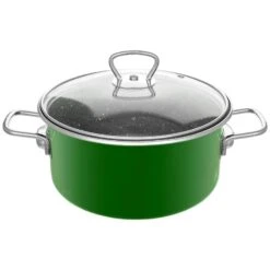 2L Emaillierter Kochtopf Gemüsetopf Eintopf Emaille Suppentopf Schmortopf