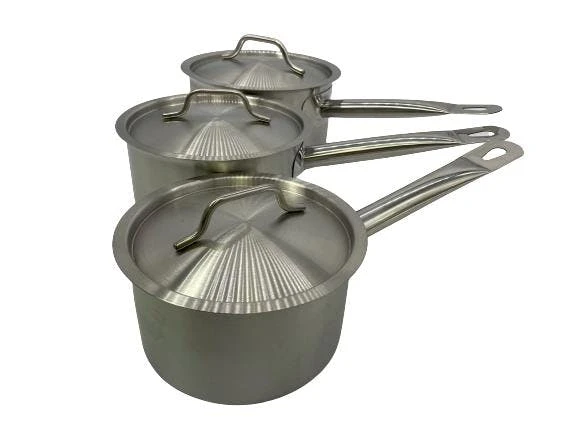 3er Set GSP Saucentopf Sauteuse Stielkasserolle Edelstahl Induktion Gas Ceran Ø 16cm, Ø 18cm, Ø 22cm 1 3er Set GSP Saucentopf Sauteuse Stielkasserolle Edelstahl Induktion Gas Ceran Ø 16cm, Ø 18cm, Ø 22cm