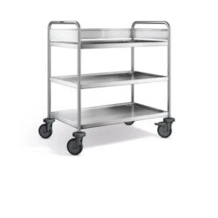 Blanco Abräumwagen Aus Rostfreiem Edelstahl Mit Kunststoffrollen ARW 9 X 6-3