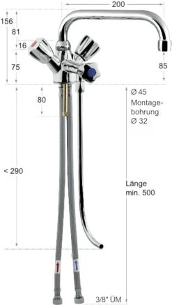 Bierthekenarmatur Mit Schwenkauslauf - 1 Unterspühlrohr -Wenko Verkäufe 0b6e6fd8 3f63 43b0 9e7f ce2306699bda