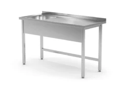 Edelstahl Gastro-Spültisch Mit Arbeitsfläche (Becken Rechts) | AISI 430 Qualität |HxBxT 85x150x60 -Wenko Verkäufe 120659ef c174 4d0b 936f 5c0f2b7d4046