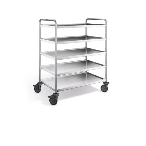 Blanco Servierwagen Aus Rostfreiem Edelstahl Mit Kunststoffrollen SW 10 X 6-2 BASIC 4 Blanco Servierwagen Aus Rostfreiem Edelstahl Mit Kunststoffrollen SW 10 X 6-2 BASIC – Bild 4