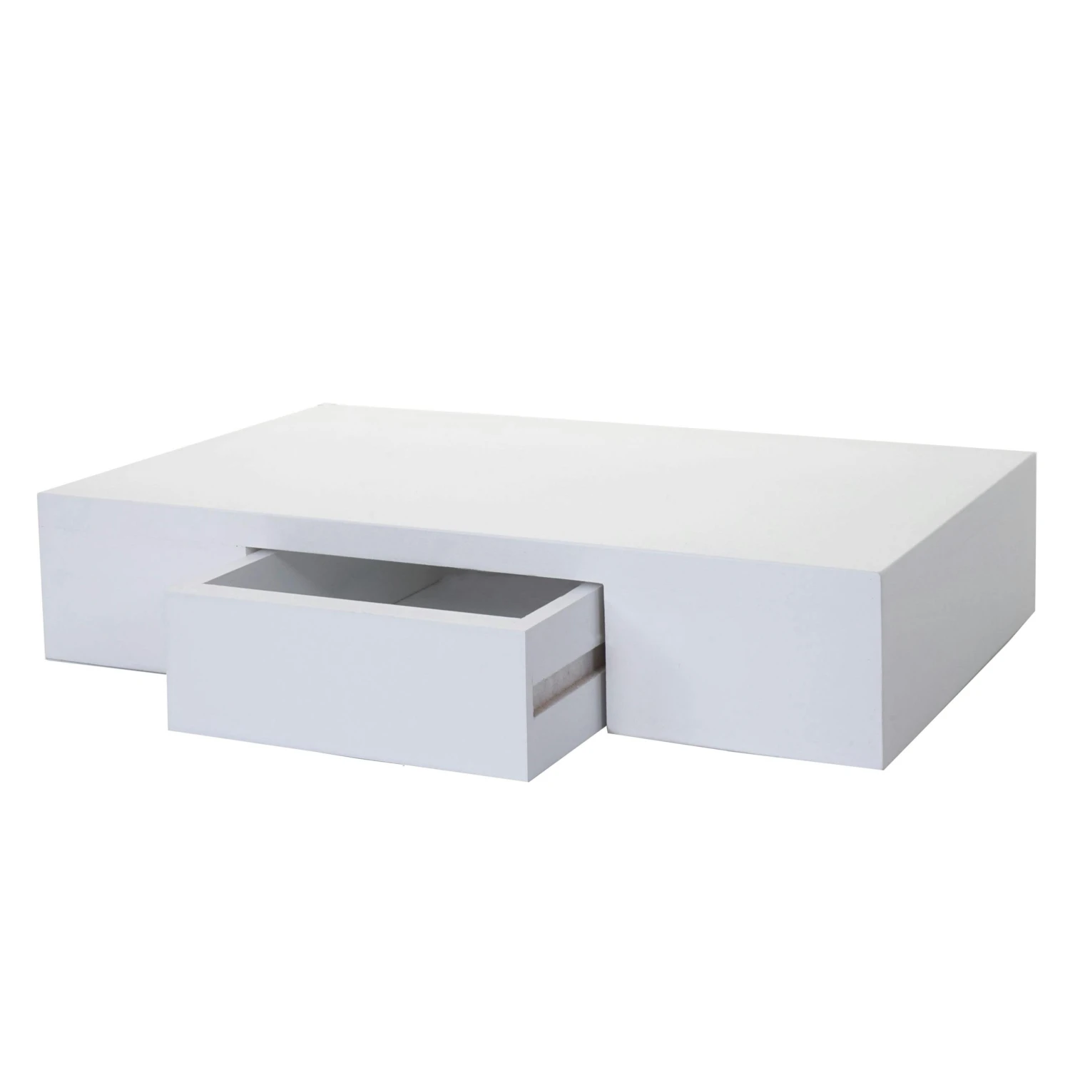 Wandregal Oise, Regal Hängeregal Mit Schublade, 40cm ~ Weiß 1 Wandregal Oise, Regal Hängeregal Mit Schublade, 40cm ~ Weiß