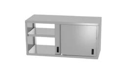 Edelstahl Gastro-Hängeschrank (offen) Mit Schiebetüren | AISI 430 Qualität | HxBxT 60x90x40