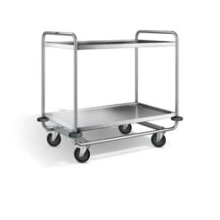 Blanco Servierwagen Aus Rostfreiem Edelstahl Mit Stahlverzinkten Rollen SW 10 X 6-2