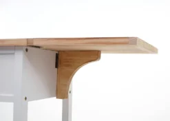 Servierwagen HWC-G35, Küchenwagen Rollwagen Küchenhelfer Beistellwagen Teewagen, Kiefernholz 89x119x41cm, Natur-weiß -Wenko Verkäufe 2e3cc703 a08d 4277 b674 91b1ac88f533