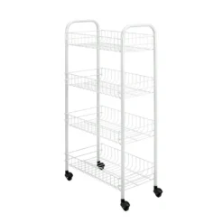 Küchenrollwagen Allzweckwagen Beistellwagen Küchenwagen Badrollwagen 4 Etagen