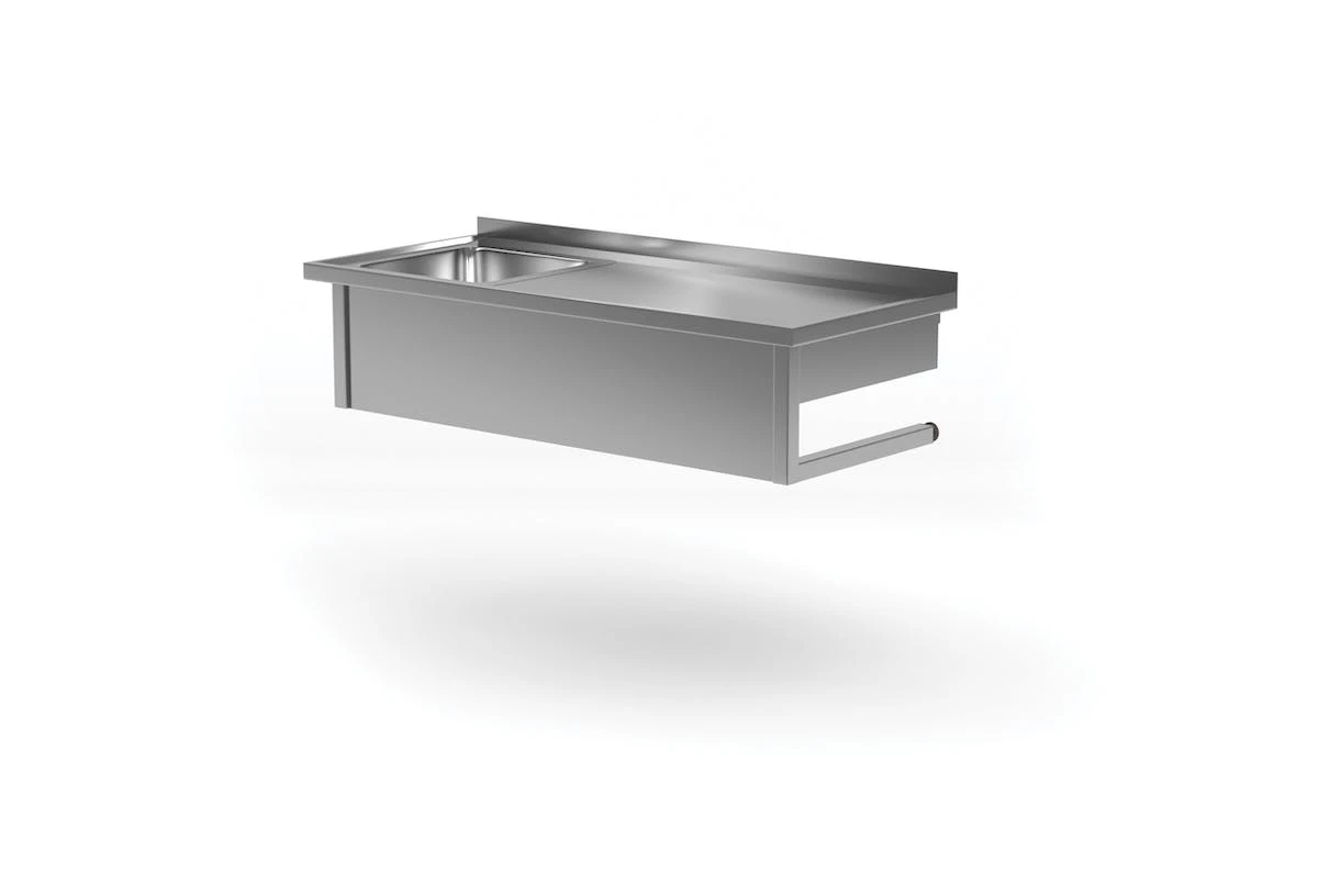 Edelstahl Gastro-Waschbecken Rund (verbaut) | AISI 304 Qualität | BxT 40x40 6 Edelstahl Gastro-Waschbecken Rund (verbaut) | AISI 304 Qualität | BxT 40x40 – Bild 6
