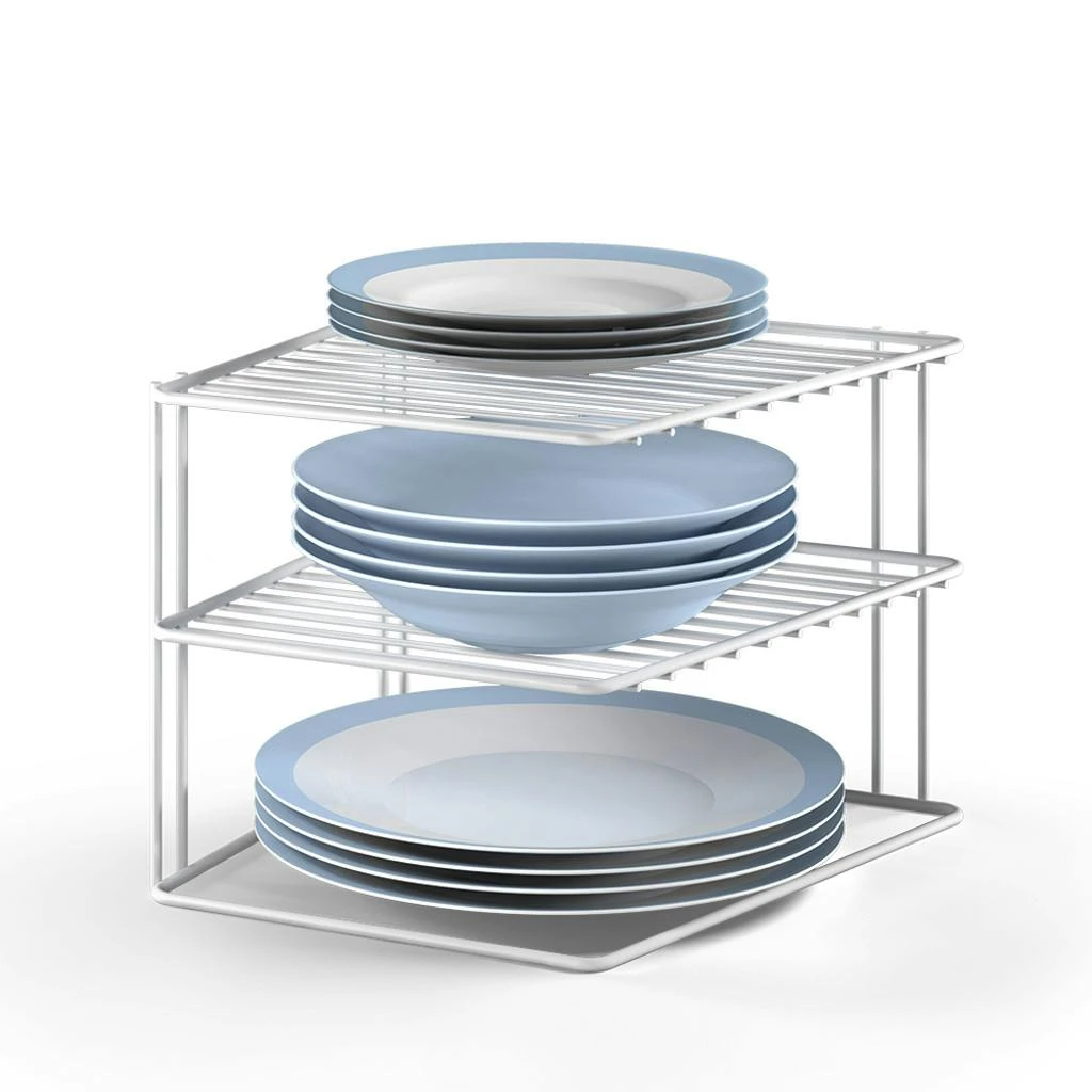 2er Set Tellerregal Eckschrankeinsatz Küchenschrank Eckregal Ablage Einsatz 6 2er Set Tellerregal Eckschrankeinsatz Küchenschrank Eckregal Ablage Einsatz – Bild 6