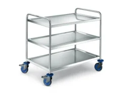 Blanco Servierwagen Aus Rostfreiem Edelstahl Mit Stahlverzinkten Rollen SW 10 X 6-3 -Wenko Verkäufe 50b97b94 6b16 4d7f 8e07 0ffbebf5cdcf 1