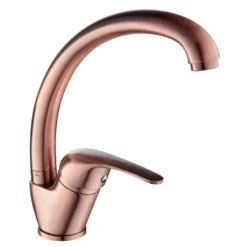 Küchenarmatur Messing Kupfer 1 Strahlart Auslauf Schwenkbar Keramik-Kartusche Wassersparend Armatur Küche Einhebelmischer Wasserhahn