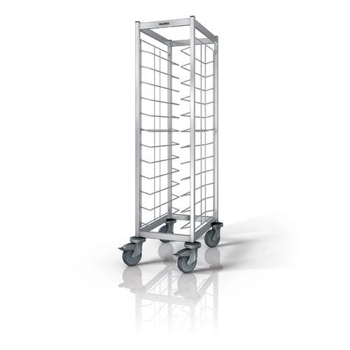 Blanco Tablett-Abräumwagen Aus Rostfreiem Edelstahl Mit Kunststoffrollen TAW 2X10 GN 5 Blanco Tablett-Abräumwagen Aus Rostfreiem Edelstahl Mit Kunststoffrollen TAW 2X10 GN – Bild 5