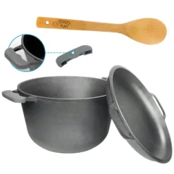 22cm Bratpfanne Aus Gusseisen Mit Abnehmbarem Griff, Deckel-Bratpfanne Und Pfannenwender -Wenko Verkäufe 5b73fa02 270f 4850 a7c1 917859481ae3