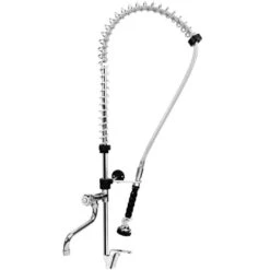 BE-GASTRO I Profi Gastro Geschirrbrause Einloch "Premium" Drehgriff Inkl. Wasserhahn, Mischbatterie & Hebelgriff I Gastrobrause, Gastronomie Armatur