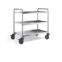 Blanco Servierwagen Aus Rostfreiem Edelstahl Mit Kunststoffrollen SW 9 X 6-3