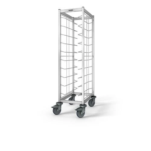 Blanco Tablett-Abräumwagen Aus Rostfreiem Edelstahl Mit Kunststoffrollen TAW 2X10 GN 4 Blanco Tablett-Abräumwagen Aus Rostfreiem Edelstahl Mit Kunststoffrollen TAW 2X10 GN – Bild 4