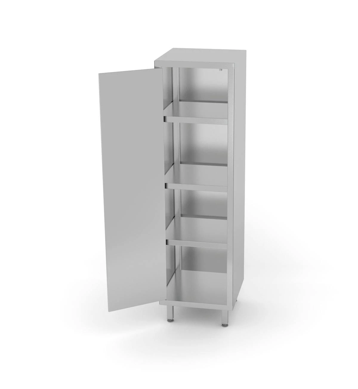 Edelstahl Gastro-Vorratsschrank Schmal Mit Scharniertür | AISI 430 Qualität | HxBxT 180x40x50 3 Edelstahl Gastro-Vorratsschrank Schmal Mit Scharniertür | AISI 430 Qualität | HxBxT 180x40x50 – Bild 3