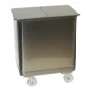 Rollbarer Vorratsbehälter Aus Edelstahl, 115 Liter