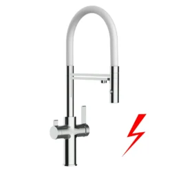 Niederdruck 3 Wege Wasserhahn Küchenarmatur Spültischmischer FC, Schwarz Matt, Mit 360° Schwenkbarem Grau Auslauf Und Abnehmbare 2 Strahl Handbrause -Wenko Verkäufe 7b10d048 d49e 4892 af47 f1ce0240c7ba 1 scaled