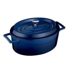 Gusseisentopf Oval In Blau 7L Von CHEFGASTRO