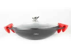 Cheffinger WOK Pfanne 30cm Induktion Aluguss Mit Deckel Antihaft Bratpfanne Abnehmbarer Griff Marmorbeschichtung Gastronomie Home Wokpfanne Rot -Wenko Verkäufe 86df0299 38dc 4a5d ada6 762726a8494e 2