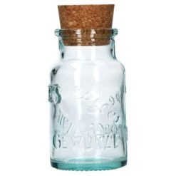 12er Set Gewürzgläser Grün 125ml + Korken - Zur Aufbewahrung Von Kräutern & Gewürzen