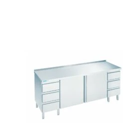 Arbeıtsschrank Mıt Flügeltüren Und Schubladenblock Lınks, Mıt Tıschplatte Hınten Auf 1000mm700mm900mm -Wenko Verkäufe 8c29f512 7adf 4f98 8f9f 4b105071bbc2