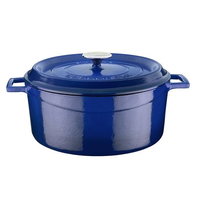 Gusseisentopf Oval In Blau 7L Von CHEFGASTRO 5 Gusseisentopf Oval In Blau 7L Von CHEFGASTRO – Bild 5