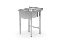 Edelstahl Gastro-Spültisch (ohne Ablagefach) | AISI 430 Qualität | HxBxT 85x70x60