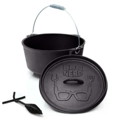 BBQ-Nerd© Dutch Oven "Starter" 10,7L Mit Ständer| Bereits Eingebrannt | Gusseisen Feuertopf, Bräter Mit Deckel Inkl. Deckelheber -Wenko Verkäufe 91182d8b 8508 4979 bad8 89783573ae5b 3