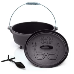 BBQ-Nerd© Dutch Oven "Starter" 3,1L Mit Ständer| Bereits Eingebrannt | Gusseisen Feuertopf, Bräter Mit Deckel Inkl. Deckelheber -Wenko Verkäufe 91b2a82f 7231 4235 9f77 3f421219aabe 1