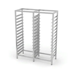 Edelstahl Gastro-Standregal Für GN-Behälter (doppelt) | AISI 430 Qualität | HxBxT 180x90,5x61