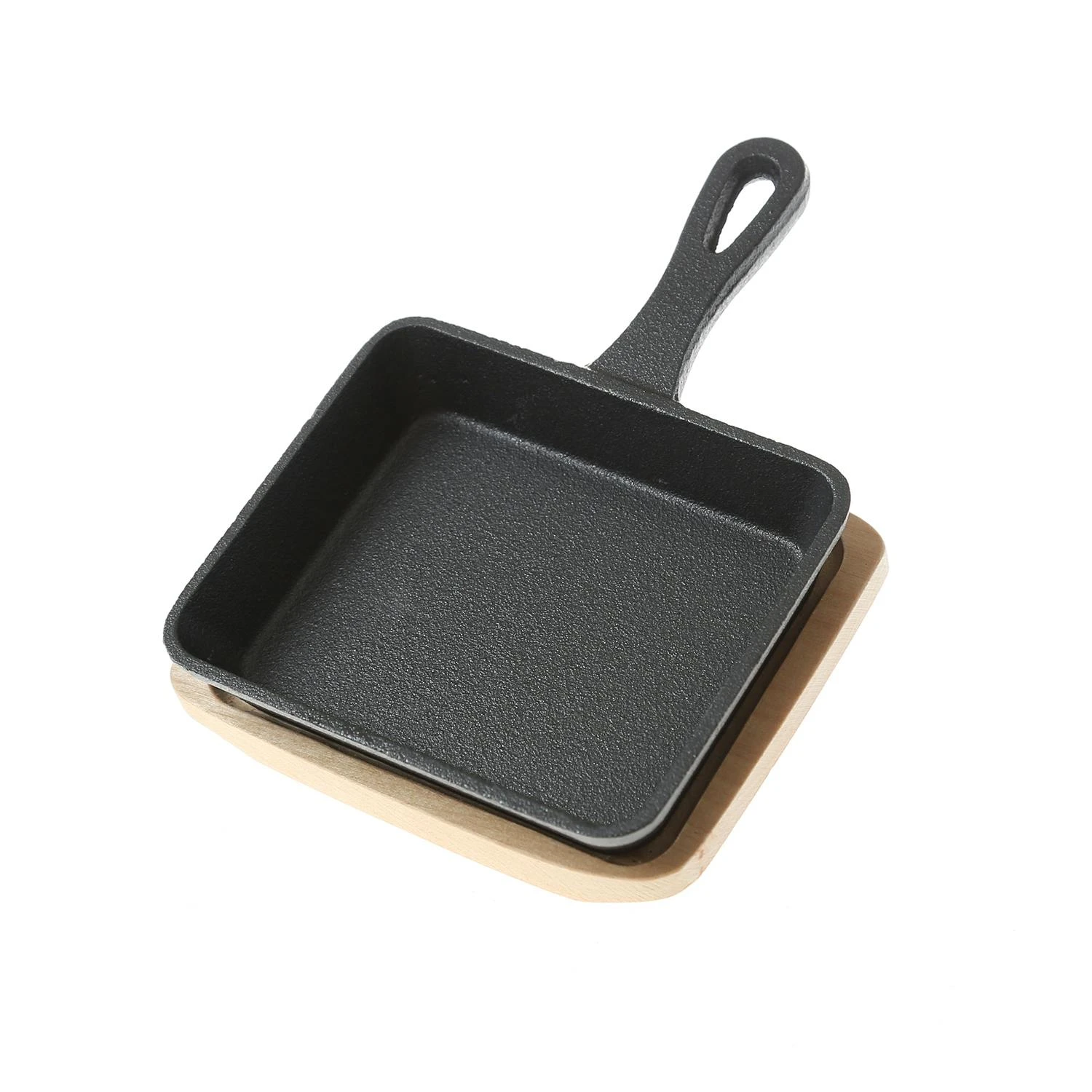 Minipfanne 13cm Mit Stiel U. Holzuntersetzer Gusspfanne Gusseisen Servierpfanne 3 Minipfanne 13cm Mit Stiel U. Holzuntersetzer Gusspfanne Gusseisen Servierpfanne – Bild 3