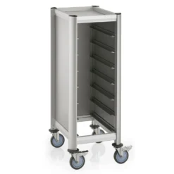WAS Germany - GN Tablettwagen Trolley Cucina, Für GN 1/1, Silber, 66,5 X 82 X 168 Cm, Aluminium (1963533) -Wenko Verkäufe a128726d 3de5 4c54 a73f cbde73ff1644
