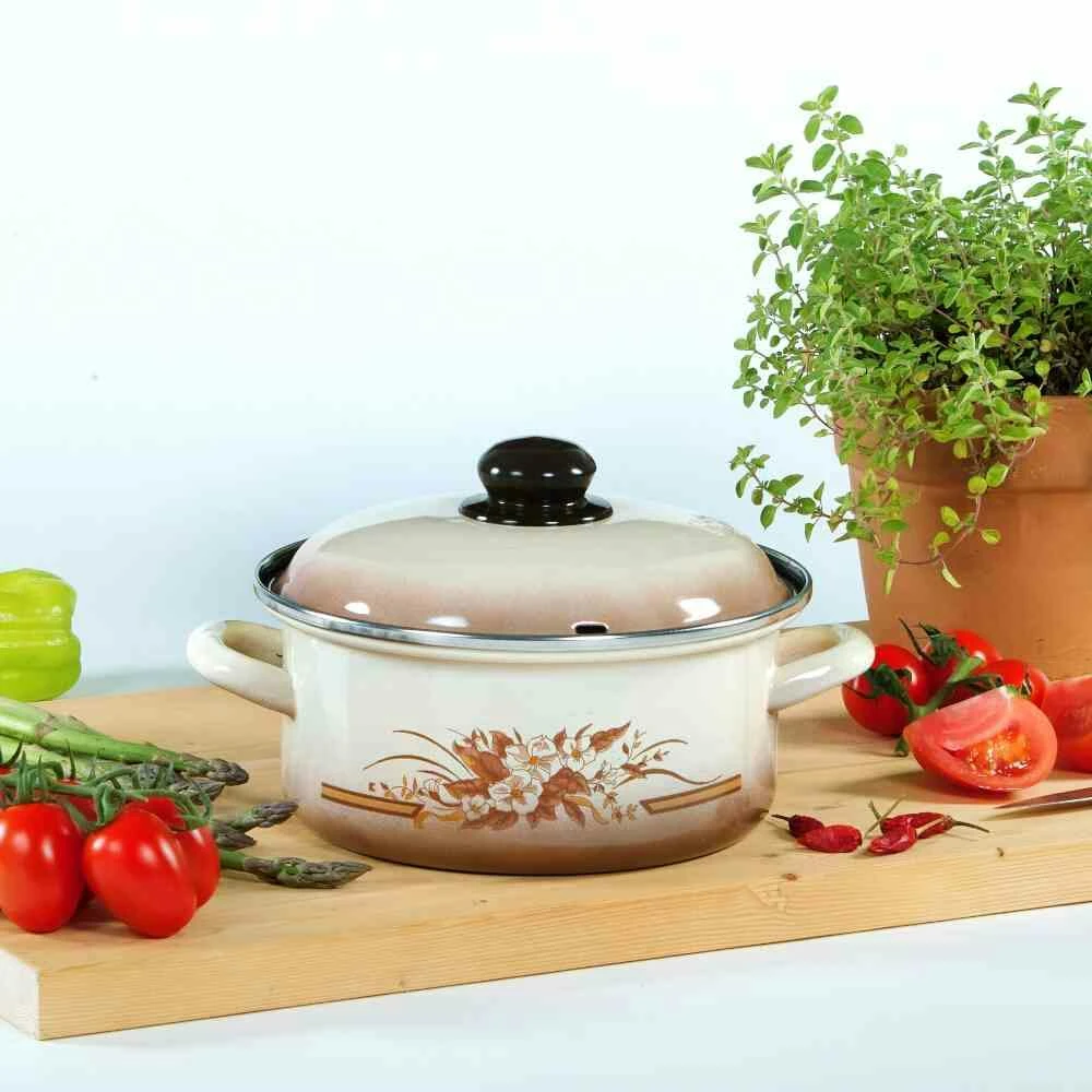 KRÜGER Emailliert Herbstlaub Bratentopf Ø 20 Cm, 2,6 L 6 KRÜGER Emailliert Herbstlaub Bratentopf Ø 20 Cm, 2,6 L – Bild 6