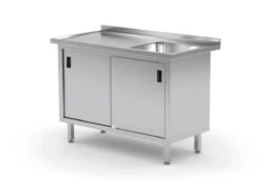 Edelstahl Gastro-Spültisch Lang (Becken Rechts) | AISI 430 Qualität | HxBxT 85x150x60 -Wenko Verkäufe a3988b30 196c 4834 a2f2 eb5fc3c20a3c