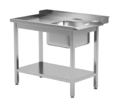 Edelstahl Gastro-Verladetisch Für Spülmaschinen Mit Spülbecken & Ablagefach (rechts) | AISI 430 Qualität | HxBxT 85x120x76 -Wenko Verkäufe a873570c 9025 47e3 b9da b5e2b58dc284