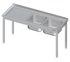 Spültisch Mit Grundboden, Und Flügeltürschrank, Mit Zwei Becken, Mit Aufkantung, Verschweißt : 1600x700x850 Mm Becken Links 10 Spültisch Mit Grundboden, Und Flügeltürschrank, Mit Zwei Becken, Mit Aufkantung, Verschweißt : 1600x700x850 Mm Becken Links -Wenko Verkäufe afed1cac 96c8 43aa aa13 37e90fa04a08