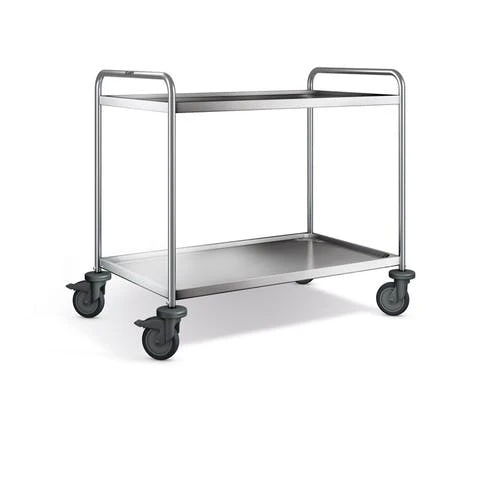 Blanco Servierwagen Aus Rostfreiem Edelstahl Mit Kunststoffrollen SW 10 X 6-2 BASIC 1 Blanco Servierwagen Aus Rostfreiem Edelstahl Mit Kunststoffrollen SW 10 X 6-2 BASIC