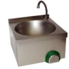Handwaschbecken Aus Edelstahl Mit Kniebedienung Und Zeitgesteuertem Wasserfluß Nr.0067