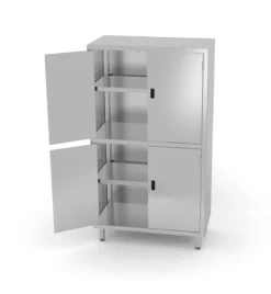 Edelstahl Gastro-Vorratsschrank Mit Trennwand Und Scharniertüren | AISI 430 Qualität | HxBxT 180x100x50 -Wenko Verkäufe c02e8041 9c37 492a 92ce cf2f1cd44bfe 4