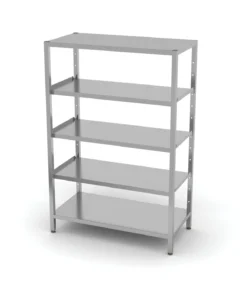 Edelstahl Gastro-Lagerregal Mit 5 Verstellbaren Ablagefächern | AISI 430 Qualität | HxBxT 180x140x40 -Wenko Verkäufe c4aacfb4 3dc1 49c4 9b24 19223d915694 1