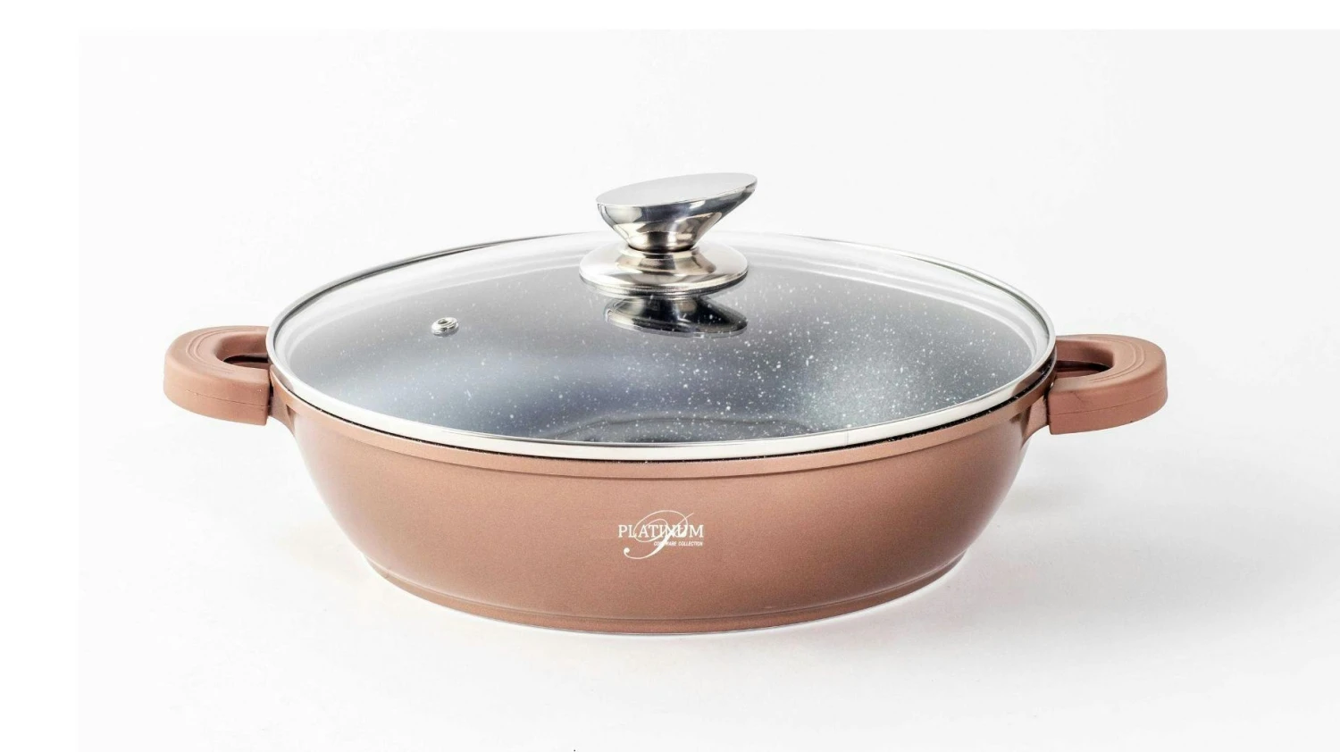 Servierpfanne Schmorpfanne Kochtopf Deckel Induktion Ø32cm Aluguss Topf Pfanne 3 Servierpfanne Schmorpfanne Kochtopf Deckel Induktion Ø32cm Aluguss Topf Pfanne – Bild 3