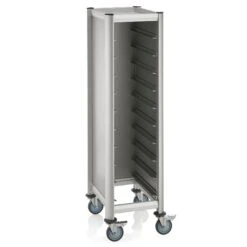 WAS Germany - GN Tablettwagen Trolley Mensa, 1/1 Für 7 Tabletts, Silber, 60,5 X 44,5 X 125 Cm, MDF/Alu (1955507) -Wenko Verkäufe d2b621ca 230e 4f09 ae6c 0dba8e333512 3