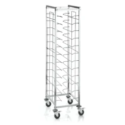 WAS Germany - GN Tablettwagen Trolley Mensa, Für 1/1 Für 10 Tabletts, Braun, 60,5 X 44,5 X 165 Cm, MDF/Alu (1955532) -Wenko Verkäufe d3b4c1ca 0742 45a0 bb29 a6ba74e5d06a 8