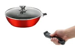 Cheffinger WOK Pfanne 30cm Induktion Aluguss Mit Deckel Antihaft Bratpfanne Abnehmbarer Griff Marmorbeschichtung Gastronomie Home Wokpfanne Rot -Wenko Verkäufe d8c54ee9 ab67 4caf 9d3b 10b7f3f98d21