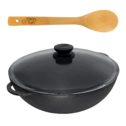 Wok Bratpfanne 26cm 3L Aus Gusseisen Mit Glasdeckel Und Kochlöffel -Wenko Verkäufe da5ba2e1 f60b 4398 af74 e07c0b97dc20
