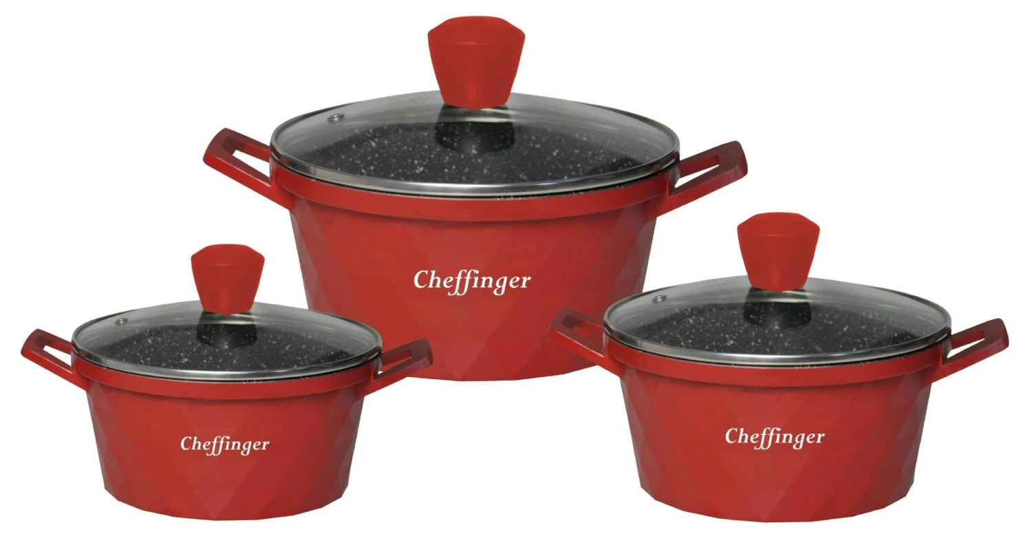 Kochgeschirr 6 Teilig Topf Induktion ø 20-28cm Kochtopfset Mit Silikongriffe Aluminium Guss Beige 4 Kochgeschirr 6 Teilig Topf Induktion ø 20-28cm Kochtopfset Mit Silikongriffe Aluminium Guss Beige – Bild 4